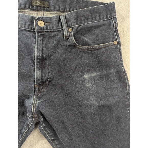 Polo Ralph Lauren Jeans Mens Size 34x32 Blue Stretch Slim Fit Straight Leg - Picture 3 of 14